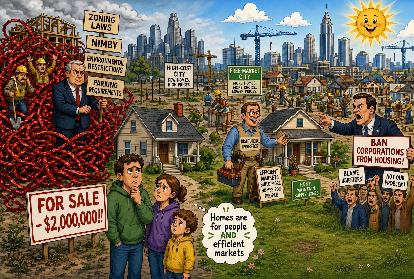 Can’t Afford a House? Blame Government, Not Big Investors for Higher Housing Costs